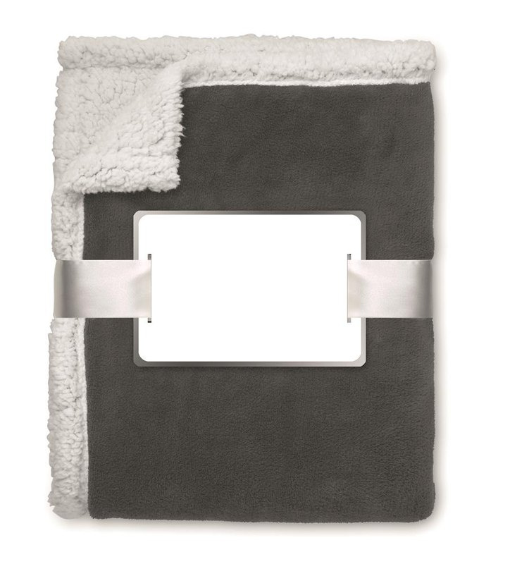 Couverture polaire corail/sherpa: Sérigraphie — Insert