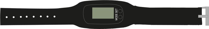 Bracelet podomètre FIT SET: Emplacement du logo — Sangle droite 2