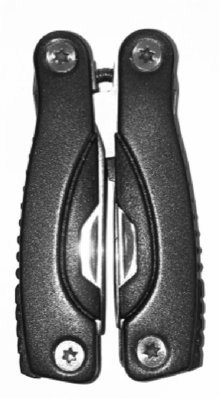 Couteau multifonction: Emplacement du logo – partie avant droite du produit