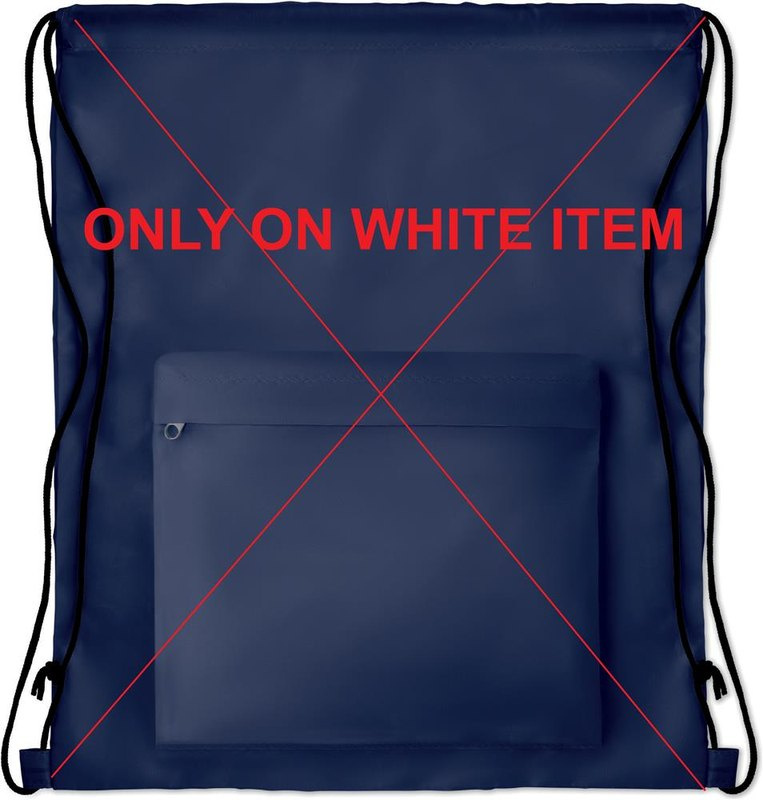 Sac à cordon en polyester 210D: Impression par sublimation — Poche