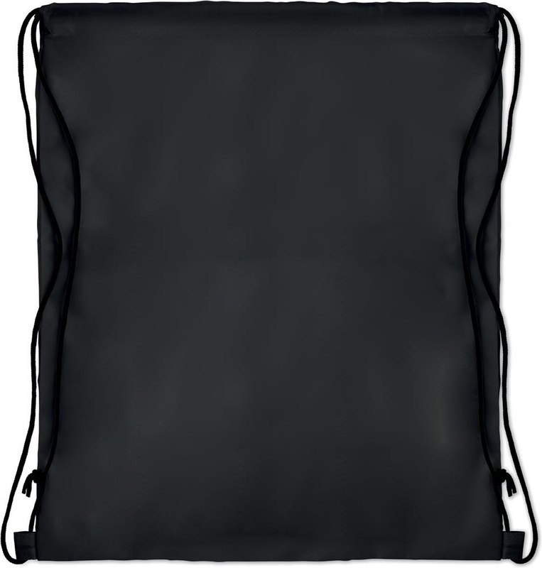 Sac à cordon en polyester 210D: Emplacement du logo – partie supérieure de l’arrière du produit