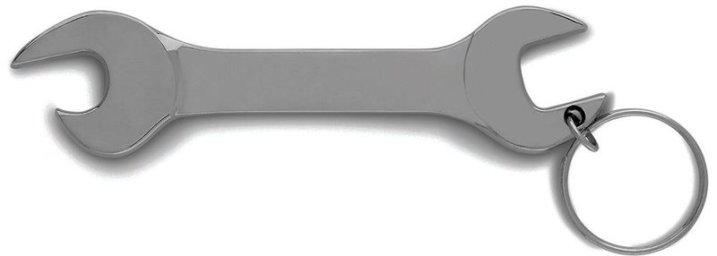 Décapsuleur en forme de clé: Emplacement du logo – face arrière du produit