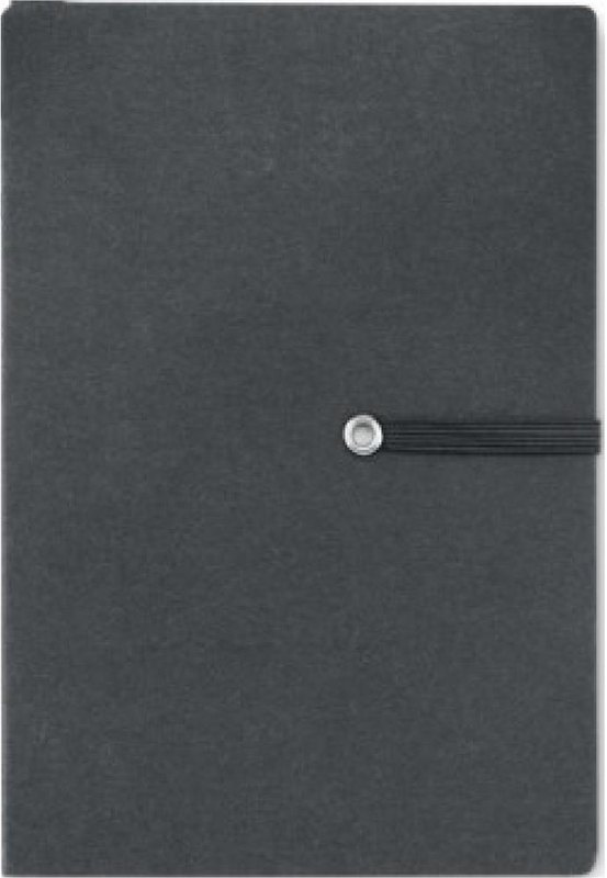 Carnet avec stylo et notes adhésives: Emplacement du logo — Partie inférieure — Avant