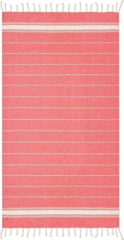 Serviette de plage en coton 180 g/m²: Emplacement du logo — Coin de la serviette