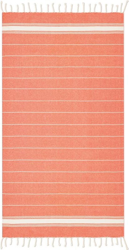 Serviette de plage en coton 180 g/m²: Emplacement du logo — Serviette: Centre