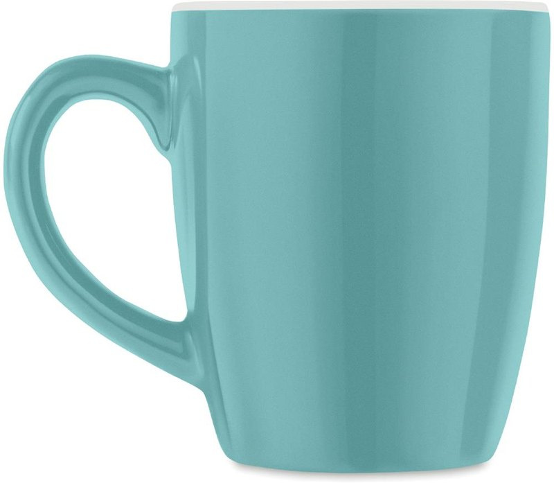 Mug coloré en céramique 290 ml: Emplacement du logo — lecture pour gaucher