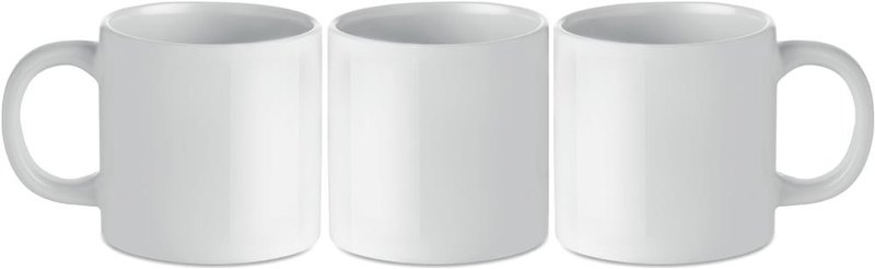 Kubek ceramiczny do sublimacji 200 ml: Sitodruk – dookoła produktu