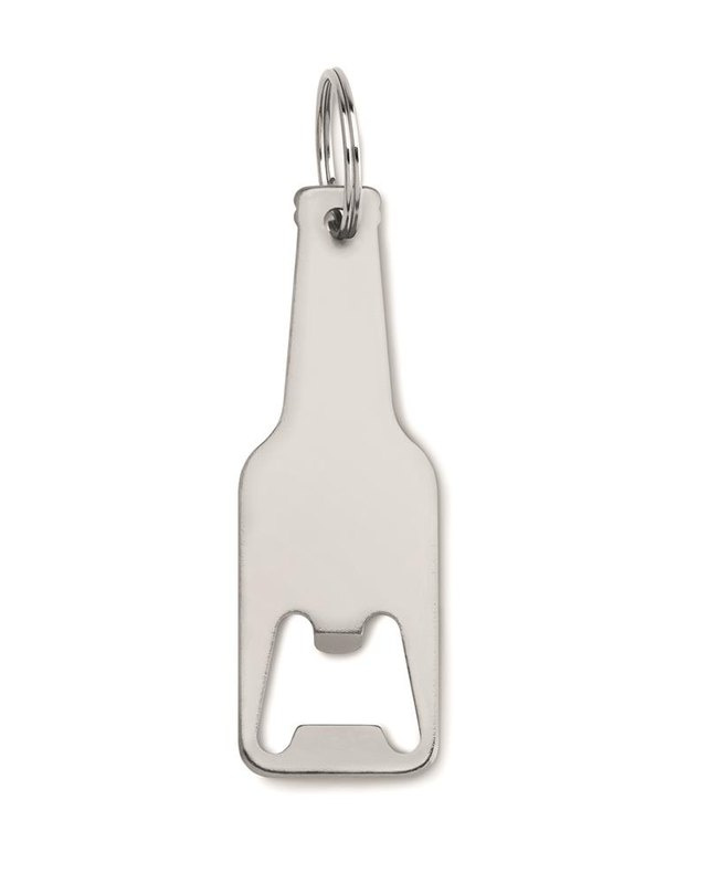 Aluminiowy otwieracz do butelek: Położenie logo — przód produktu