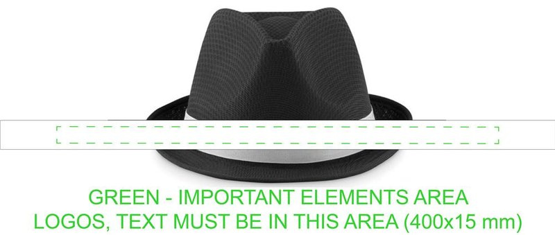 Chapeau coloré en polyester: Impression par sublimation — Bande