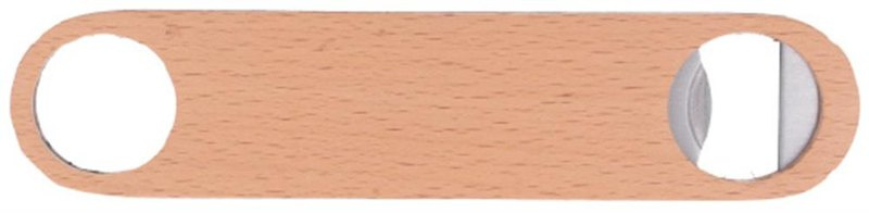 Décapsuleur en bois: Emplacement du logo – face avant du produit