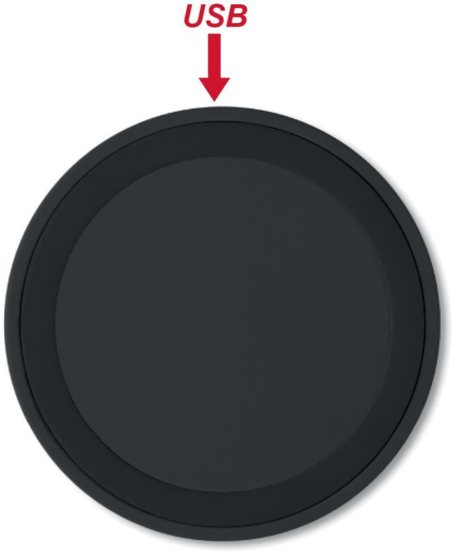 Petit chargeur sans fil 5 W: Tampographie — Dessus du produit