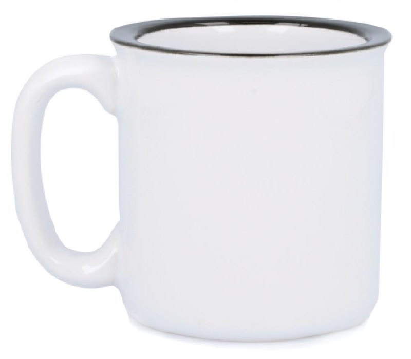 Kubek ceramiczny do sublimacji 240 ml: Logo position – for left-handed use