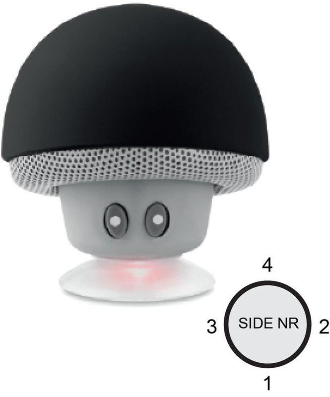 Enceinte sans fil champignon 3 W: Emplacement du logo – face 1 du produit