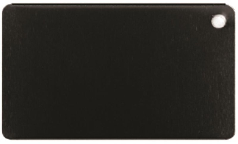 Étiquette de bagage en aluminium: Emplacement du logo – face avant du produit