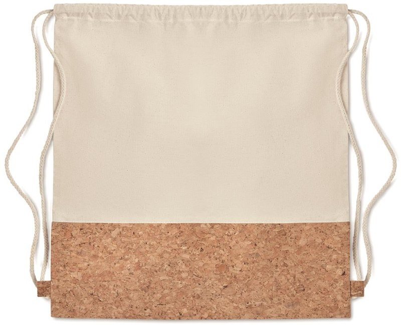 Sac à cordon en coton 160 g/m²: Emplacement du logo – face avant du produit