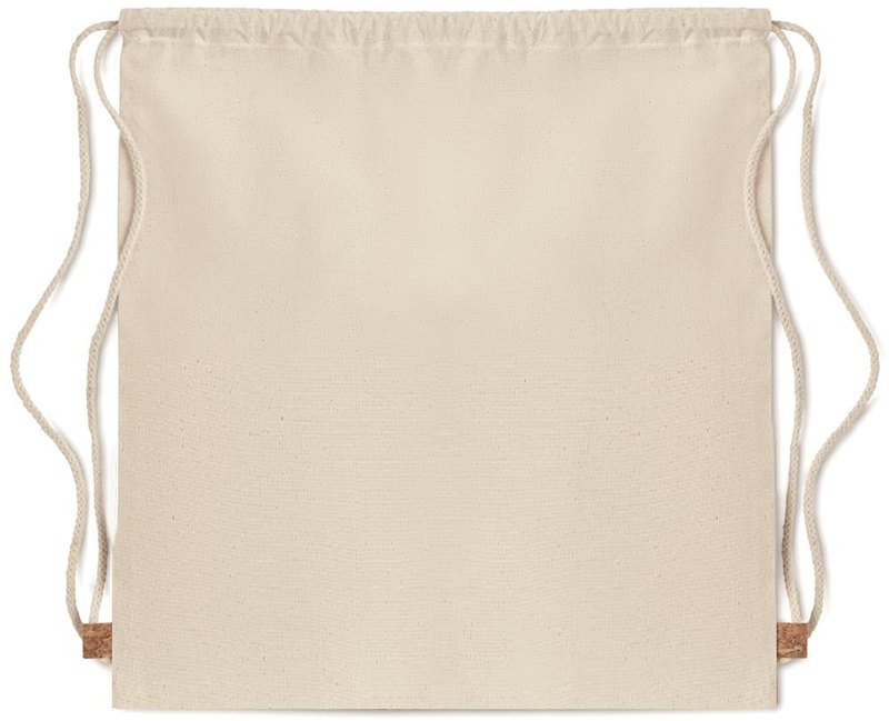 Sac à cordon en coton 160 g/m²: Emplacement du logo – face arrière du produit