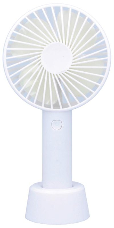 Ventilateur de bureau USB avec support : Étiquette imprimée en numérique — Éventail