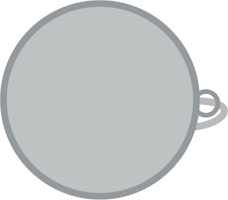 Bouteille en verre à simple paroi 500 ml: Emplacement du logo – dessus du produit
