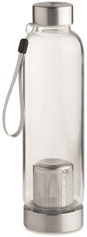 Bouteille en verre à simple paroi 500 ml: Emplacement du logo – partie supérieure de la face avant du produit