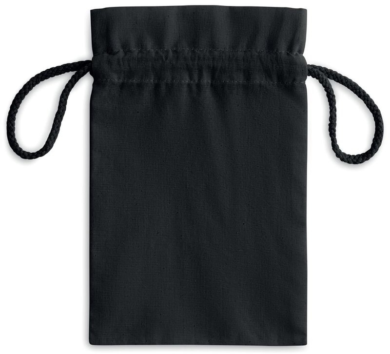 Petit sac en coton à cordon: Emplacement du logo – face arrière du produit