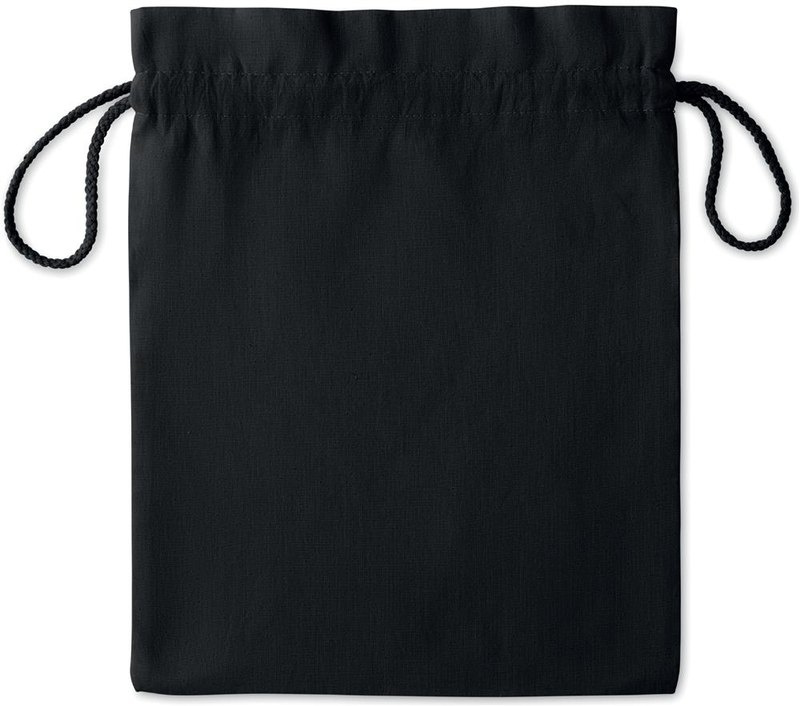 Sac moyen en coton à cordon: Emplacement du logo – face avant du produit
