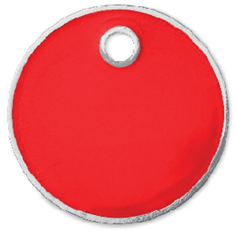 Porte-clés avec jeton euro: Emplacement du logo – face avant du produit