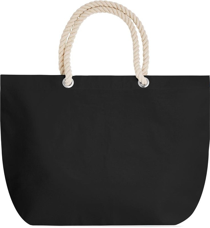 Sac de plage avec anses en corde: Emplacement du logo – face 2 du produit