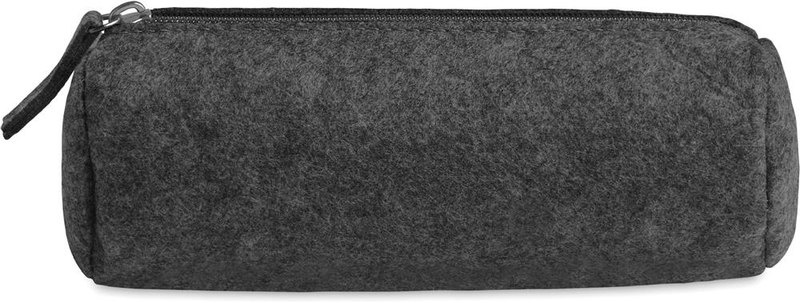 Trousse à crayons zippée en feutre: Emplacement du logo – face 2 du produit