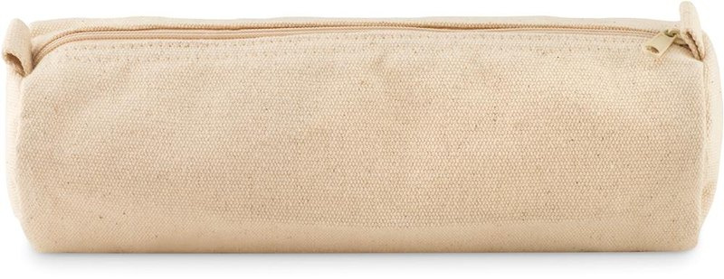 Trousse à crayons en coton 320 g/m²: Emplacement du logo – face 1 du produit