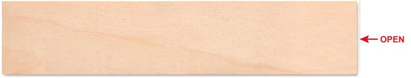 Ensemble de papeterie en boîte bois: Emplacement du logo – face arrière du produit