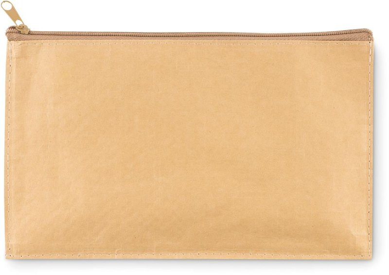 Trousse à crayons en papier tissé: Emplacement du logo – face 1 du produit