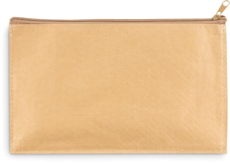 Trousse à crayons en papier tissé: Emplacement du logo – face 2 du produit