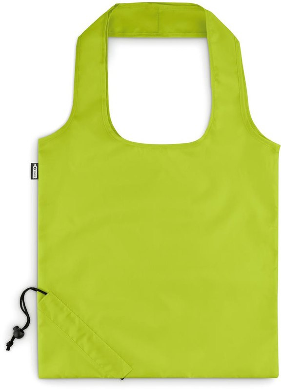 Sac de courses pliable en RPET: Emplacement du logo – face arrière du produit