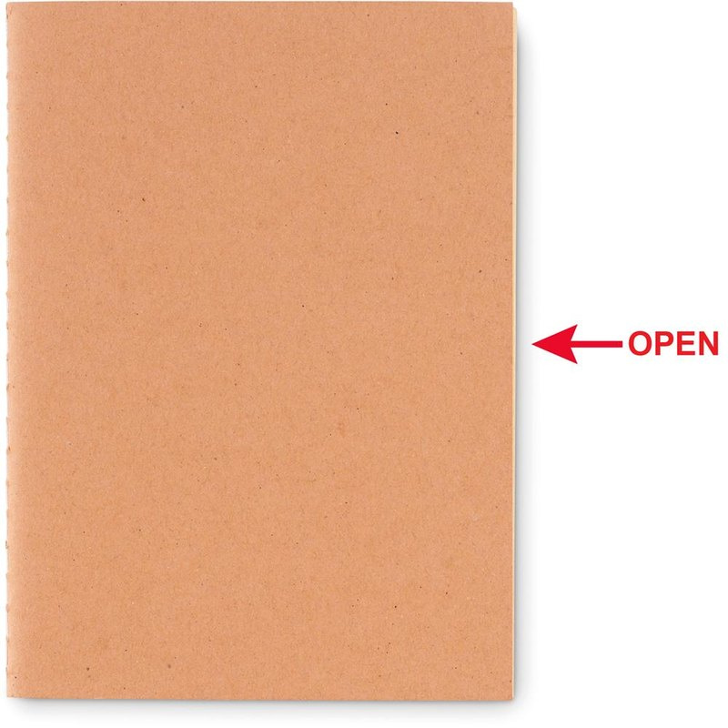 A6 recycled notebook 80 plain: Screen printing – front of the product