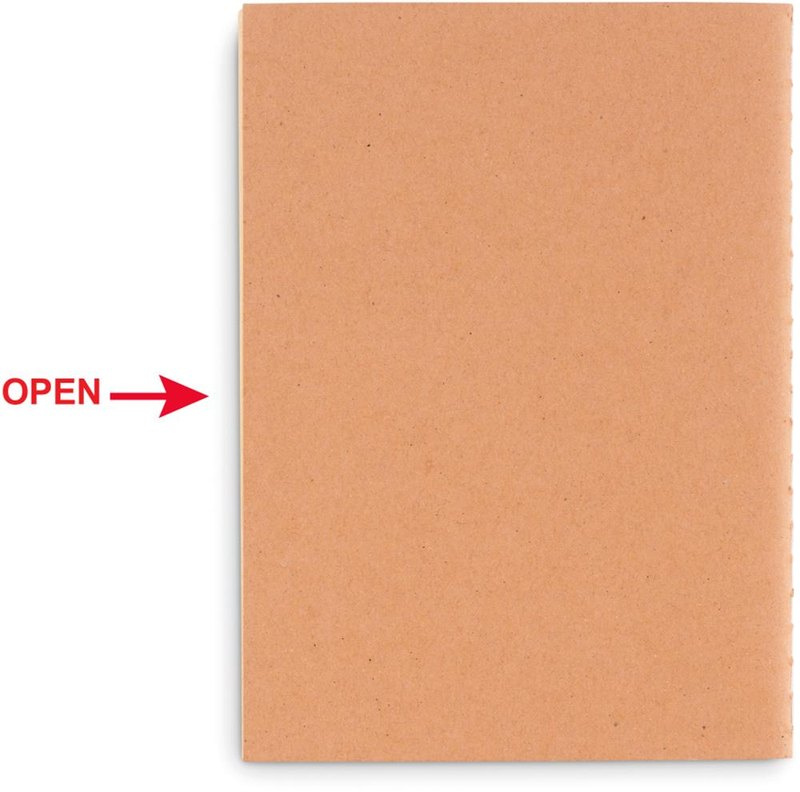 A6 recycled notebook 80 plain: Screen printing – back of the product