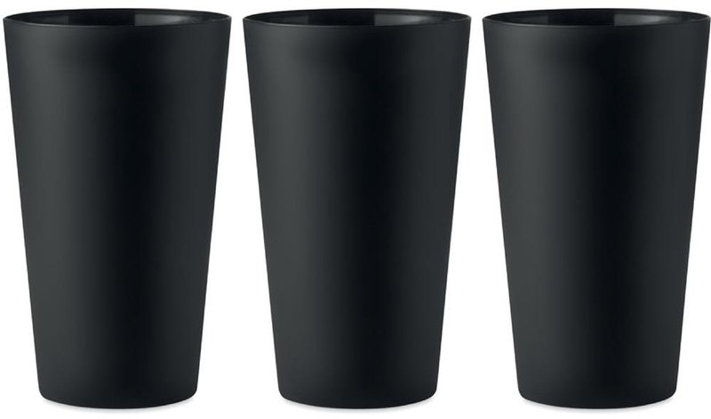 Gobelet événementiel réutilisable 500 ml: Impression à 360° — Transparent — 360