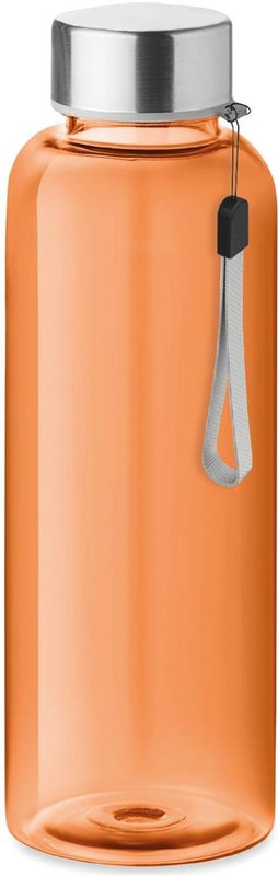 Gourde en RPET 500 ml: Emplacement du logo – couvercle