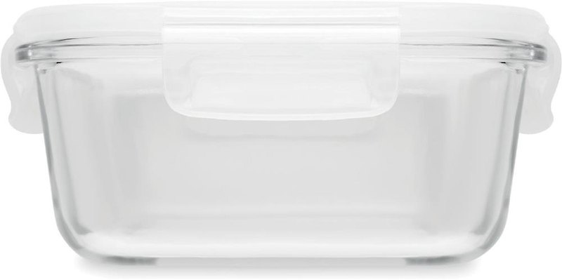 Boîte-repas en verre et couvercle PP 900 ml: Emplacement du logo — Face 3 du produit