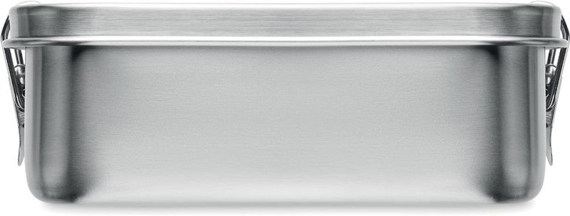 Boîte-repas en acier inoxydable 750 ml: Emplacement du logo – face 1 du produit
