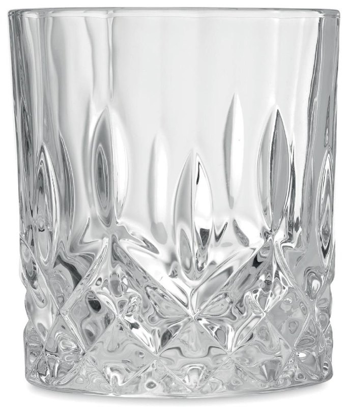 Ensemble à whisky en coffret bambou: Emplacement du logo — Verre 1
