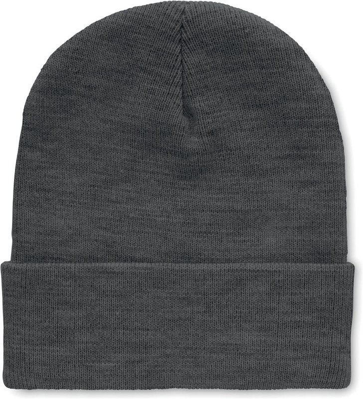 Bonnet en RPET à revers: Emplacement du logo – partie inférieure de la face avant du produit