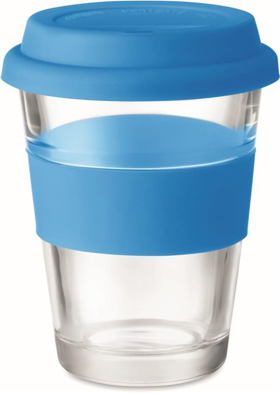 Gobelet en verre 350 ml: Emplacement du logo — Mug: Partie arrière haute du produit