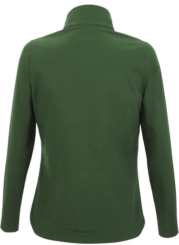 Damska kurtka softshell RACE 280 g: Położenie logo — tył produktu
