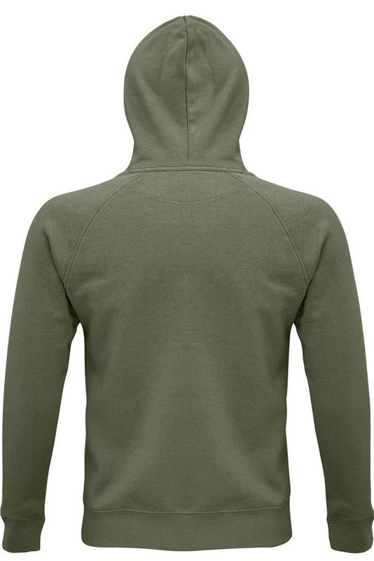 Sweat à capuche unisexe STELLAR: Emplacement du logo – face arrière du produit