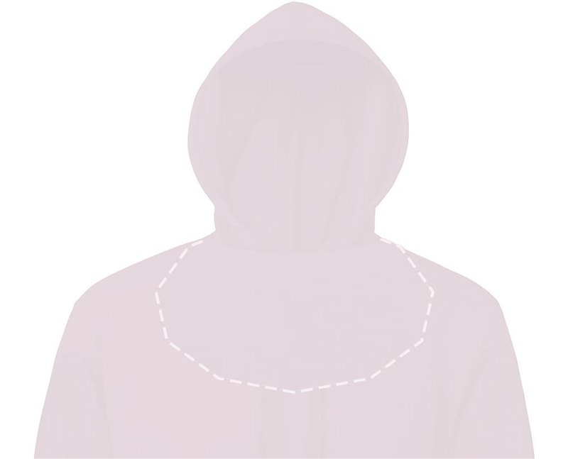 Sweat à capuche unisexe STELLAR: Emplacement du logo — à l’intérieur du produit