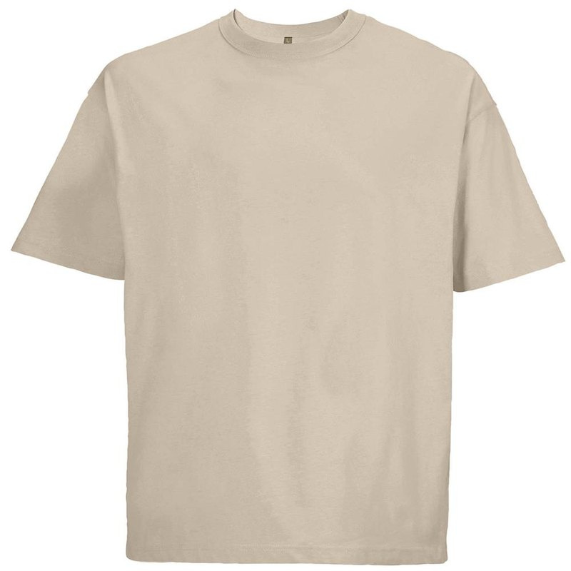 Męski T-shirt oversize BOXY: Położenie logo — przód produktu