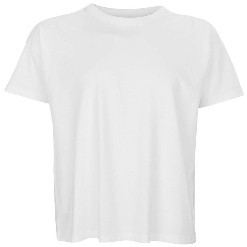 Męski T-shirt oversize BOXY: Logo position – centre chest