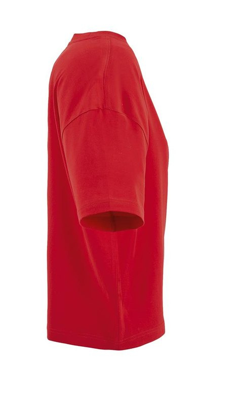 Damski T-shirt oversize BOXY: Logo position – right sleeve