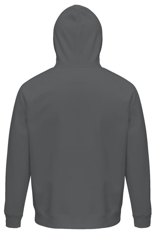 Bluza unisex z kapturem CONDOR: Położenie logo — tył produktu