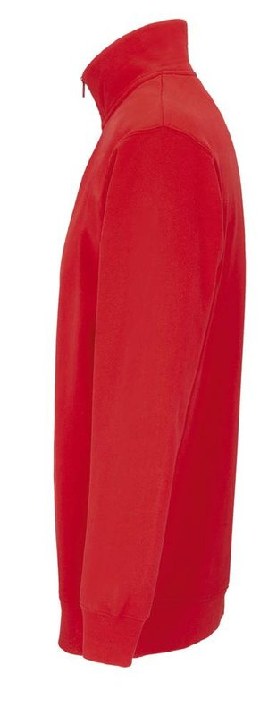 Sweat à col zippé CONRAD: Emplacement du logo – manche gauche